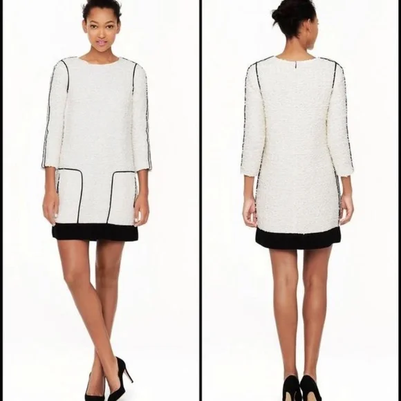 J.Crew Collection Snow Tweed Dress, Size 6 - Picture 2 of 9